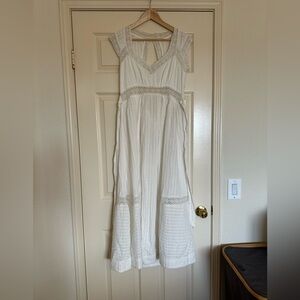 Free People Sweet Annie Midi Dress in Ivory. Size XS. Runs a little large.